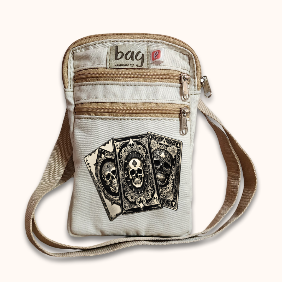 Hip Bag-e Natural Skull Cards