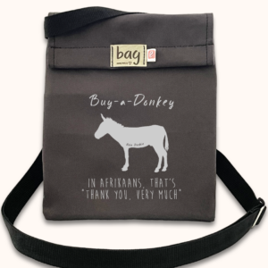 Lunch Bag-e Grey Buy a Donkey