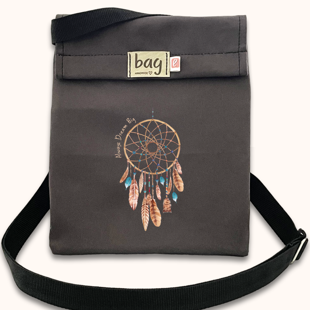 Lunch Bag-e Grey Dreamcatcher