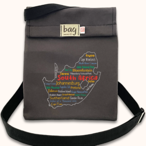 Lunch Bag-e Grey South Africa Map