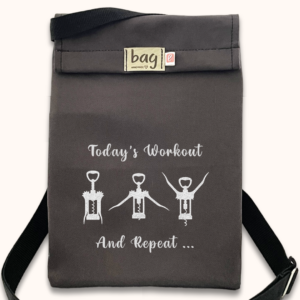 Wine Bag-e Grey Workout